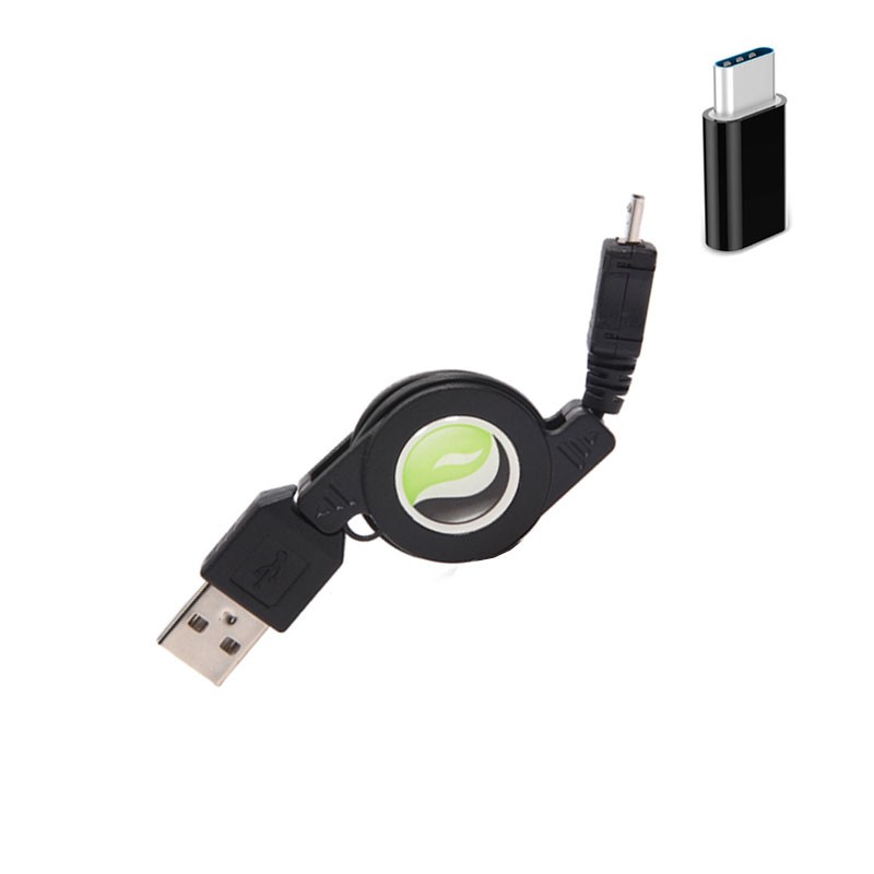 For TCL 60/60R/SE/NxtPaper – Retractable Cable with USB-C Adapter Power Wire