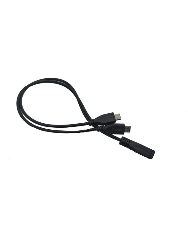 Micro USB Splitter Cable 1 Female 2 Male Y Extension Charge 0.3m/12inch 1Pcs gallery