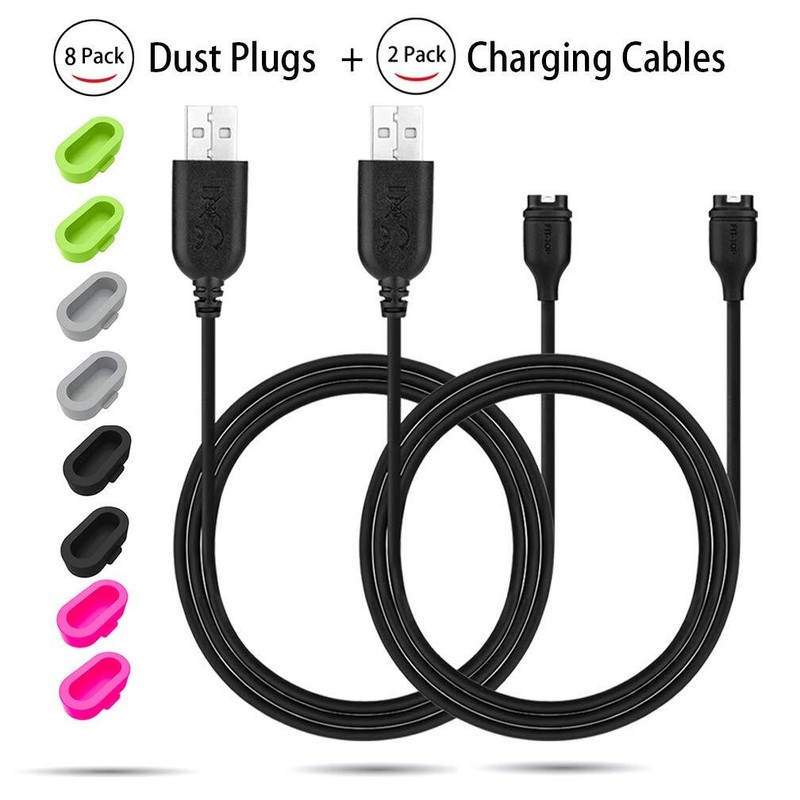 Charger Cable Compatible With Garmin Watch 3.93ft Length 2pack And 8pcs Colour gallery