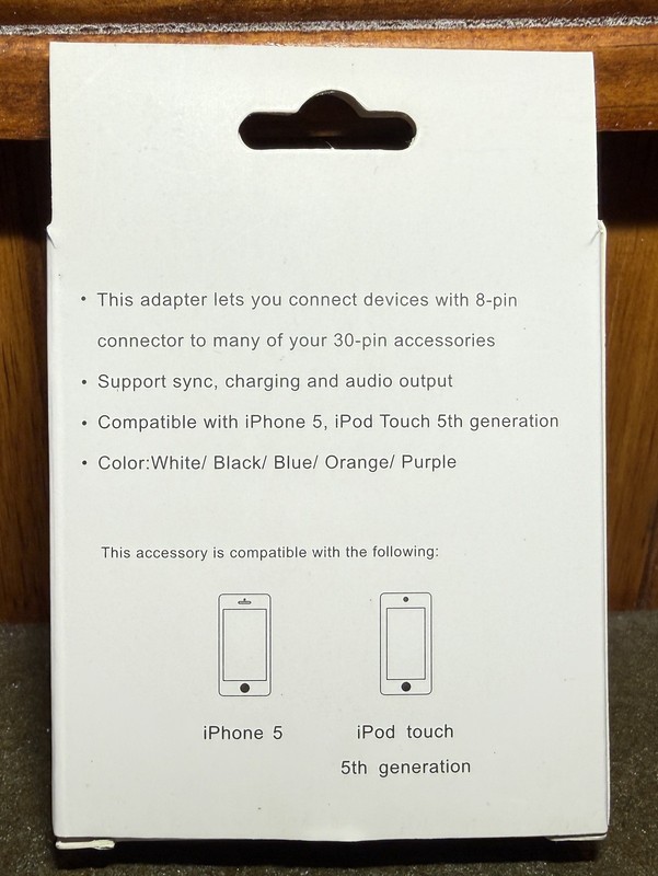 iPhone/iPod 5 Audio Adapter Converter (8 Pin to 30 Pin) gallery