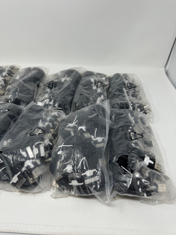 240X 3Ft Black Flat 30 Pin USB Charger Cable Cord for iPhone 4S iPod 4th Ipad 2 gallery