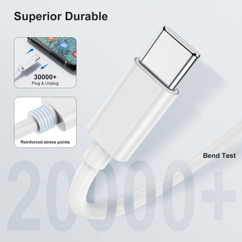 Type C To USB C Cable 60W/100W Fast Charger For iPhone 15/16/17/Samsung/iPad Lot gallery