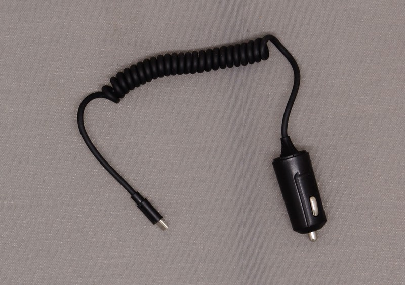 new Onn Car Charger 2.1A 3ft Wired Coiled Micro USB Cable Cord Power Adapter