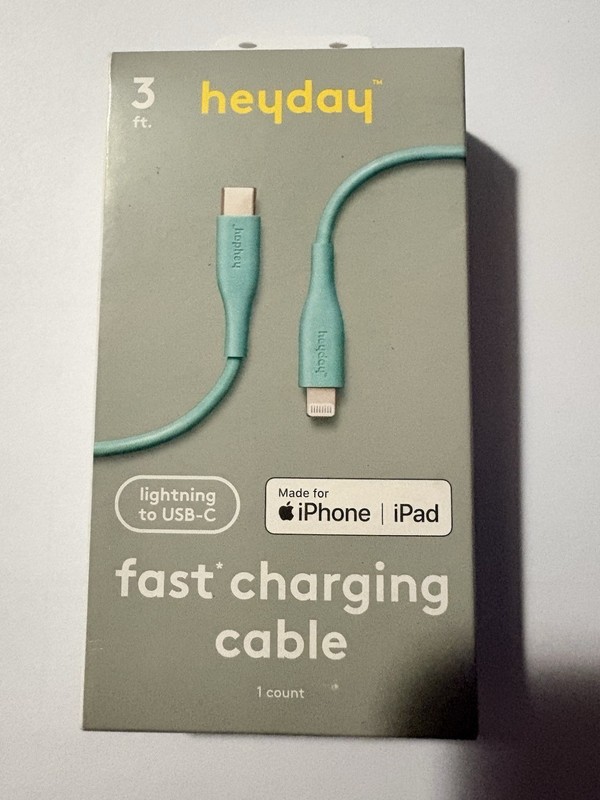 Heyday USB-C to Cable 3ft Fast Charging for iPhone iPad – New