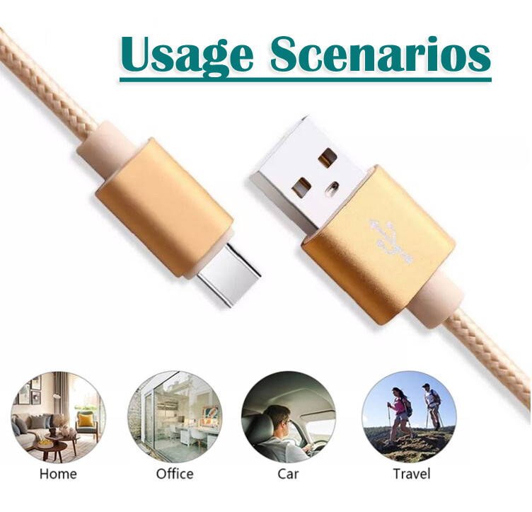 Braided USB Type-C Data Charger Adapter Cable For TCL 20 R Pro 5G 20L+ 20B 20S gallery