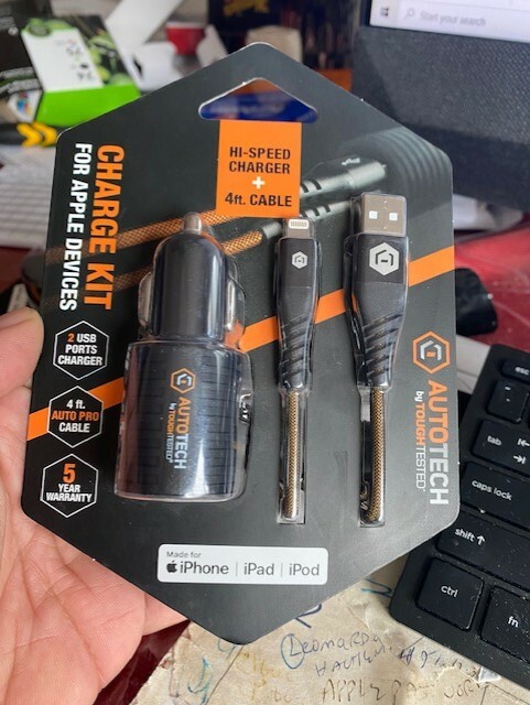 AUTOTECH HI-SPEED CHARGER FOR APPLE ALSO AVAILABLE FOR USB TYPE-C