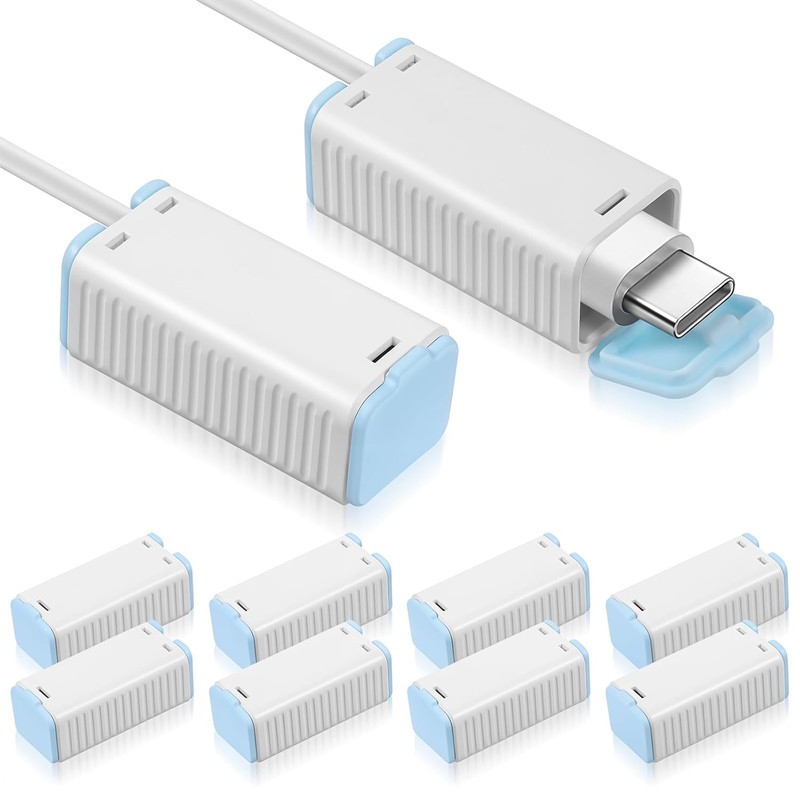 Yuanchu 10Pcs Baby Proof Charger Cord Protectors, Childproof USB Charger Cords C gallery