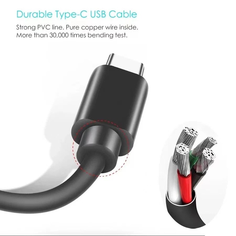 6FT OEM Type USB-C to USB-A Fast Charge Cable Cord Quick Charger Charging Sync gallery