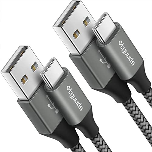 USB to USB C Cable-Pack USB A to Type C Charger Cord Fast Charging 3ft 2 Gray gallery