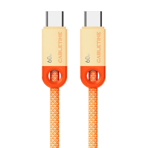 CABLETIME USB-C 60W Charging Cable 1m Orange CUP5H
