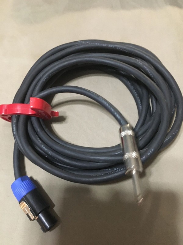 Speaker Cables 25ft Speakon  1/4inch, professional quality
