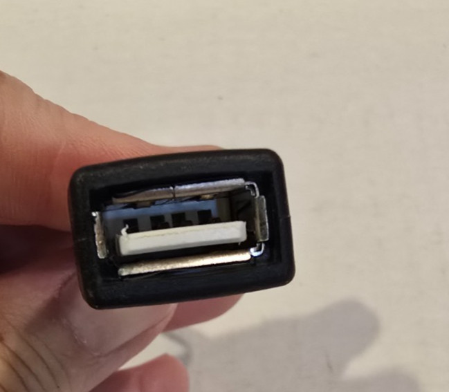 Adapter Cabe USB On-The-Go (OTG) Micro USB Male USB-A Female 6.5" gallery