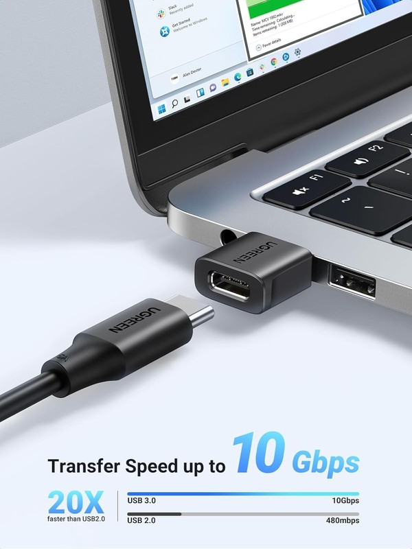 UGREEN USB to USB C Adapter 3Pack, USB C Female to USB Male Adapter 10Gbps Type gallery