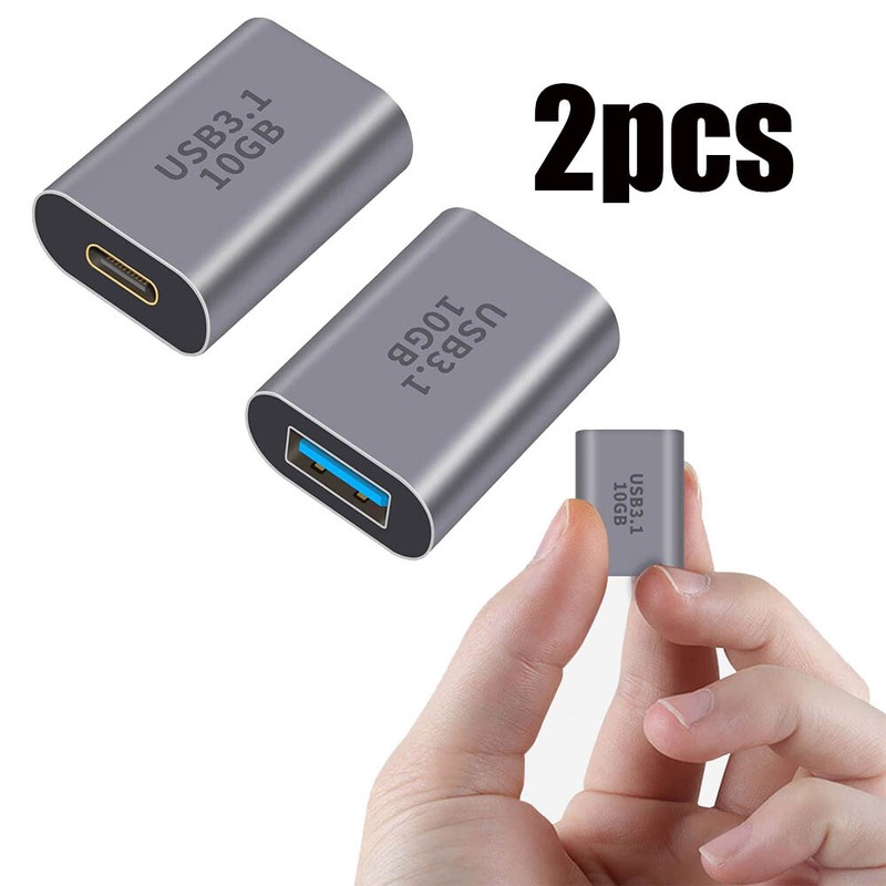 USA 10Gbps USB 3.1 A Female to Type C Female Converter OTG Adapter Fast Charging gallery
