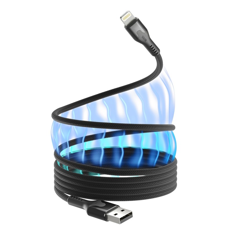 MagStack USB A to Lightning Cable MFi Certified, Clutter-Free Magnetic Chargi…