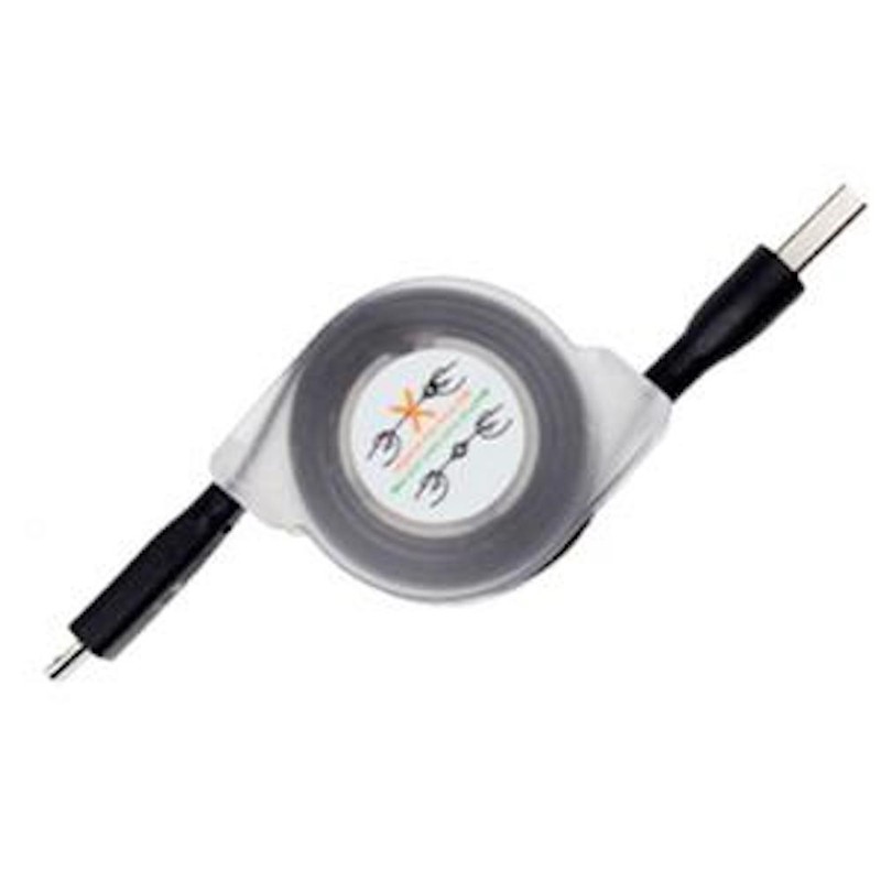 LED light RETRACTABLE data sync charger power cable for iPhone X 8 7 plus 6 5s c gallery