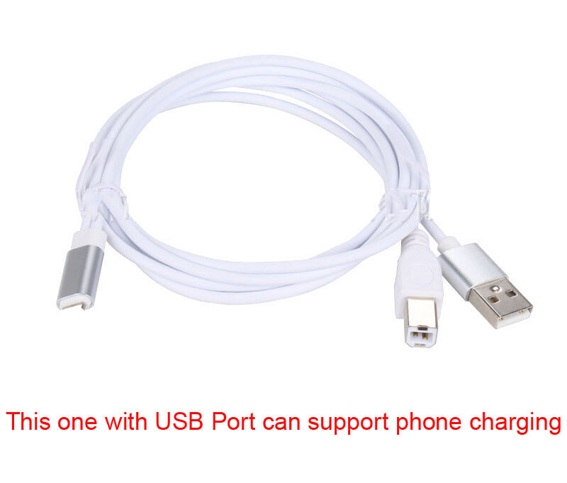 OTG USB Audio Cable For iPhone 13 12 11 X iPad to MIDI Keyboard Electric Piano gallery