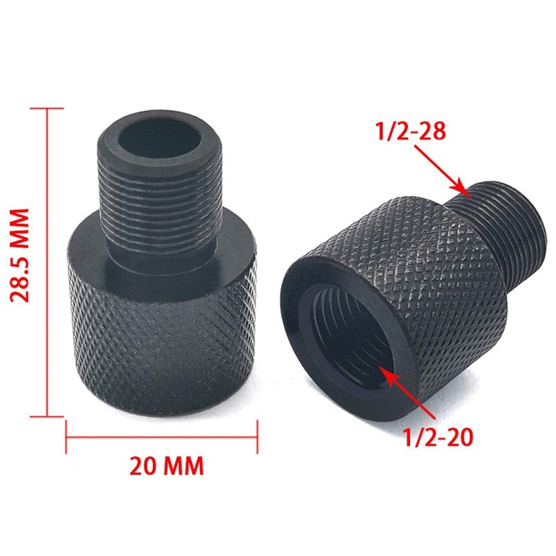 Car Rolled Oil and Fuel Filter Adapter: 1/2-28 Male Thread to 1/2-20 Female