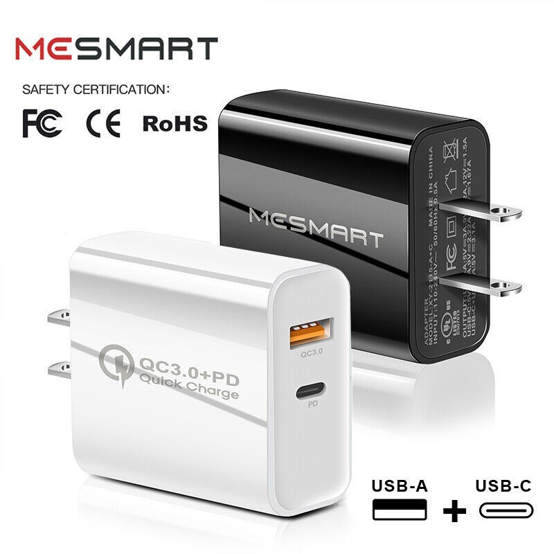 For iPhone 15 14 13 12 11 PD38W Fast Charger Block USB Type C Wall Power Adapter