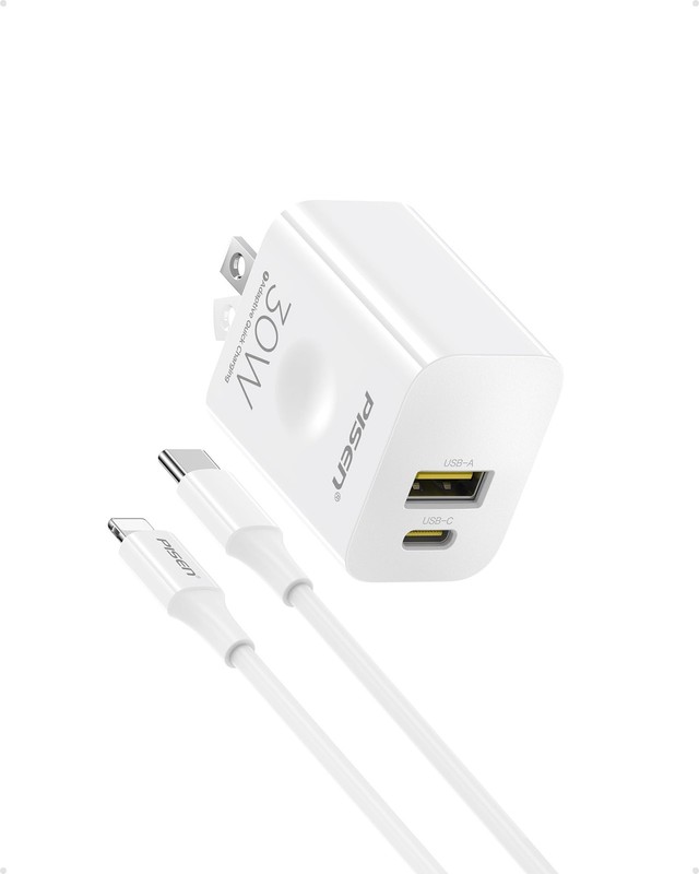 30W USB C Charger – PD QC 3.0 Dual Port Charging Block, 30 Watt USB C Charger…