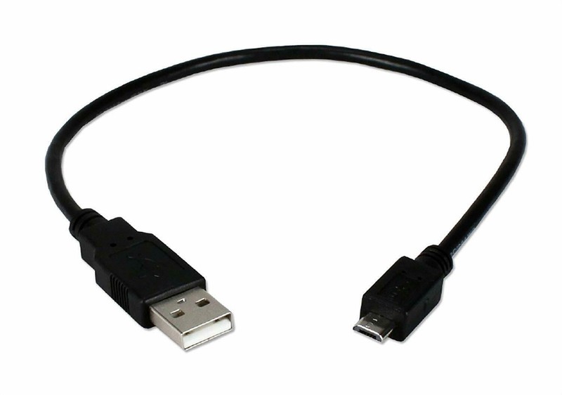 USB 2.0 Micro B USB to USB A Male (1 Foot) 5pin Data Sync Charge Cable #E10AB