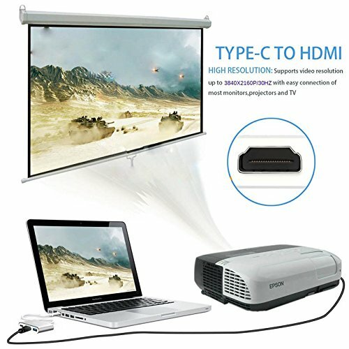 Type C USB 3.1 to USB-C 3.0 4K HDMI Adapter Cable 3 in 1 For Android LG Samsung gallery