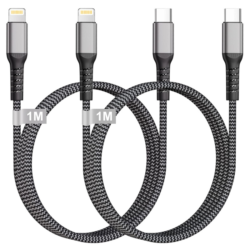 USB C to Lightning Cable 2Pack 1M USBC to Lightning Cable [Mfi Certified], Light gallery