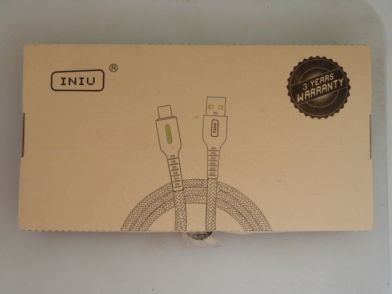 INIU USB C Cable Black Nylon Braided 3 Pack Set (1.6 Ft , 3.3 Ft , 6 Ft) Unused