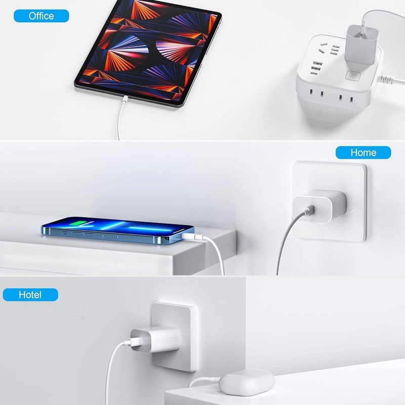 4 Original Carga Rapida USB-C De 20W Cargador Para iPhone 17 16 15 Pro Max Plus gallery