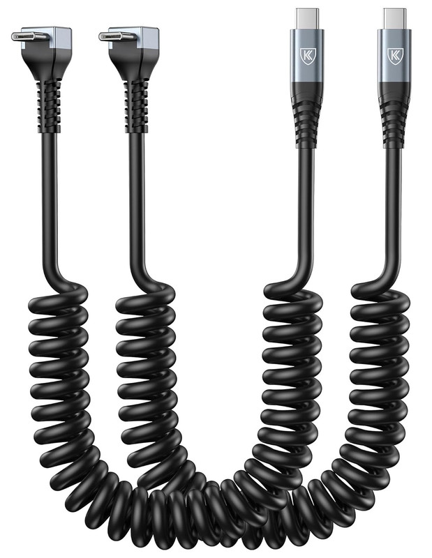 USB C to C Cable for Carpaly/Android Auto, [3FT, 2-Pack] 90 Degree USB C Cable,