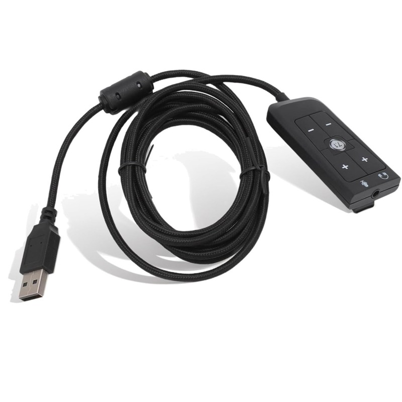 Gaming Headset Sound Card Adapter – 7.1 Channel USB for PS5
