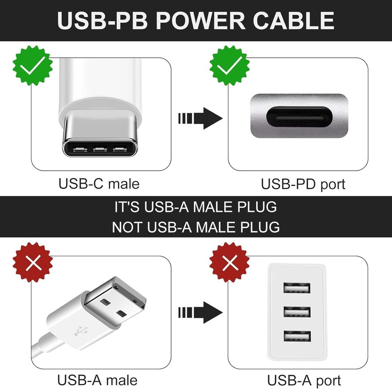 Versatile USB C to DC Charging Cable, 5.5mm x 2.1mm for 12V Electronic Devices gallery