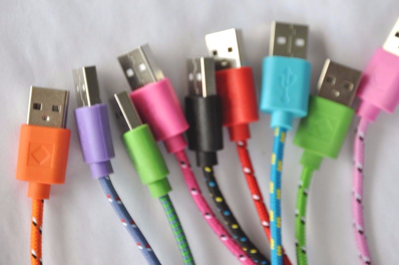 ROUND BRAIDED 10FT fabric power charge cable FOR iphone 5 s c 6 7 plus data sync