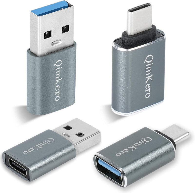 USB C OTG Adapter Set – [2X Type C Female to USB a Male + 2X USB C Male to a Fem