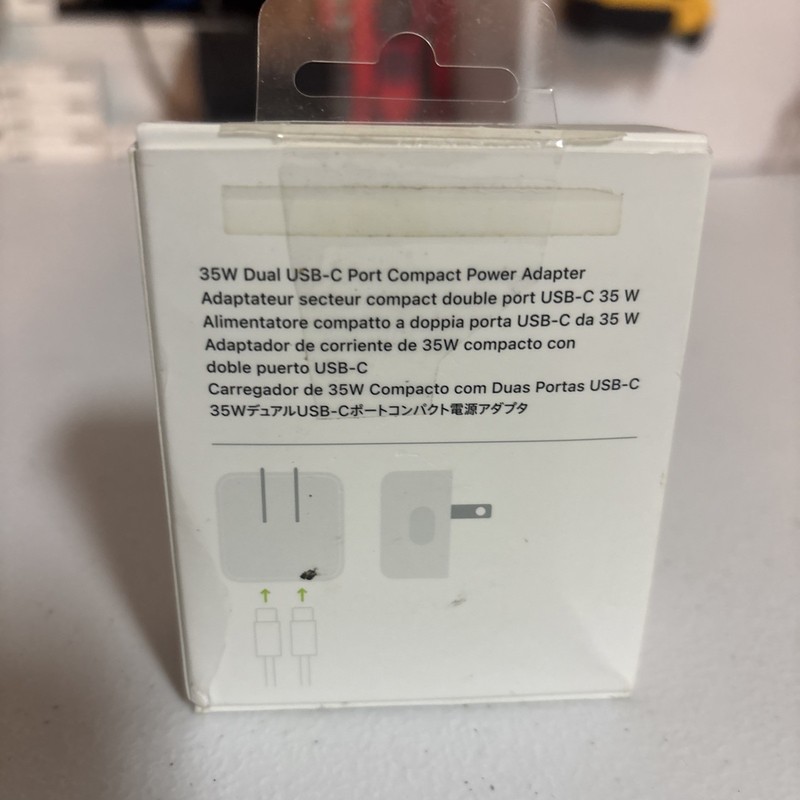 Genuine Apple 35W Dual USB-C Port Compact Power Adapter open box free shipping! gallery