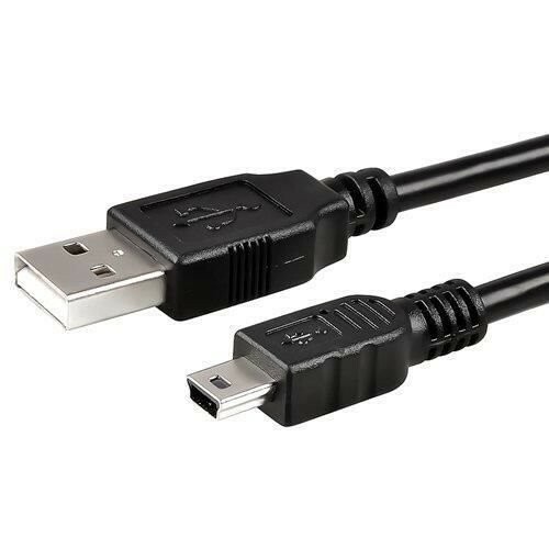 4′ Mini-USB-to-USB Type A Cable – Black (new)