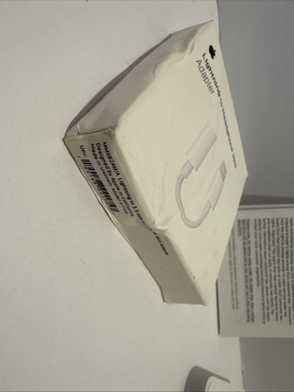 Apple Lightning to 3.5mm Headphone Jack Adapter MMX62AM/A gallery