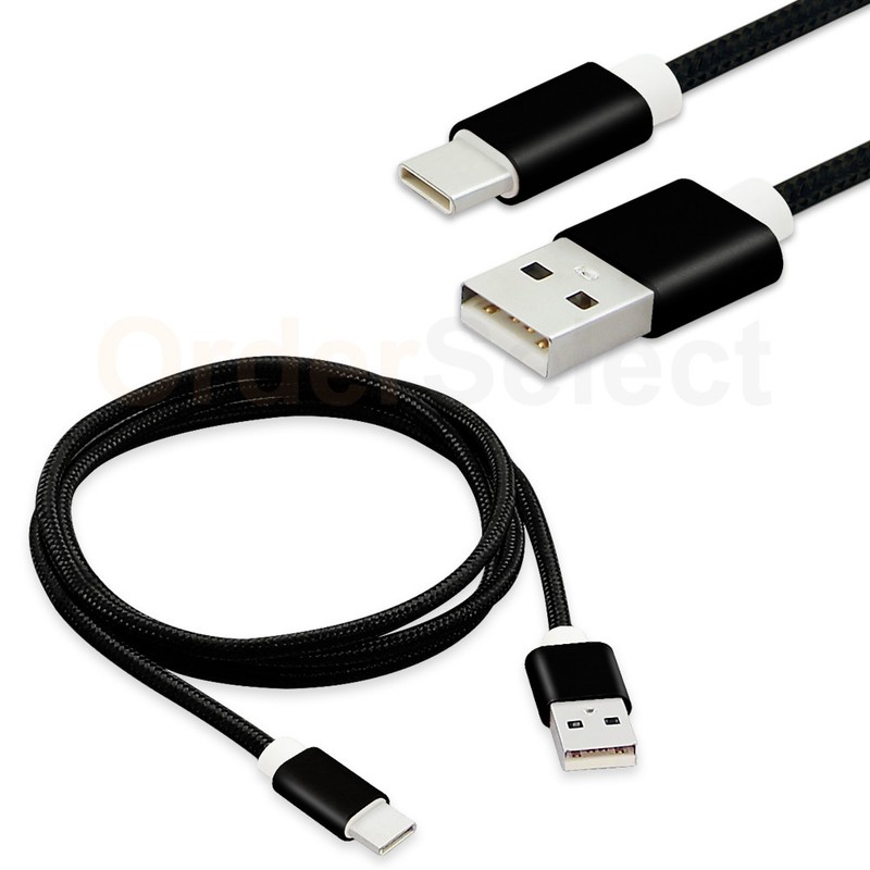 USB Type C Braided Charger Data Cable Cord for Phone LG G5 G6 / Nexus 5X 6 6P