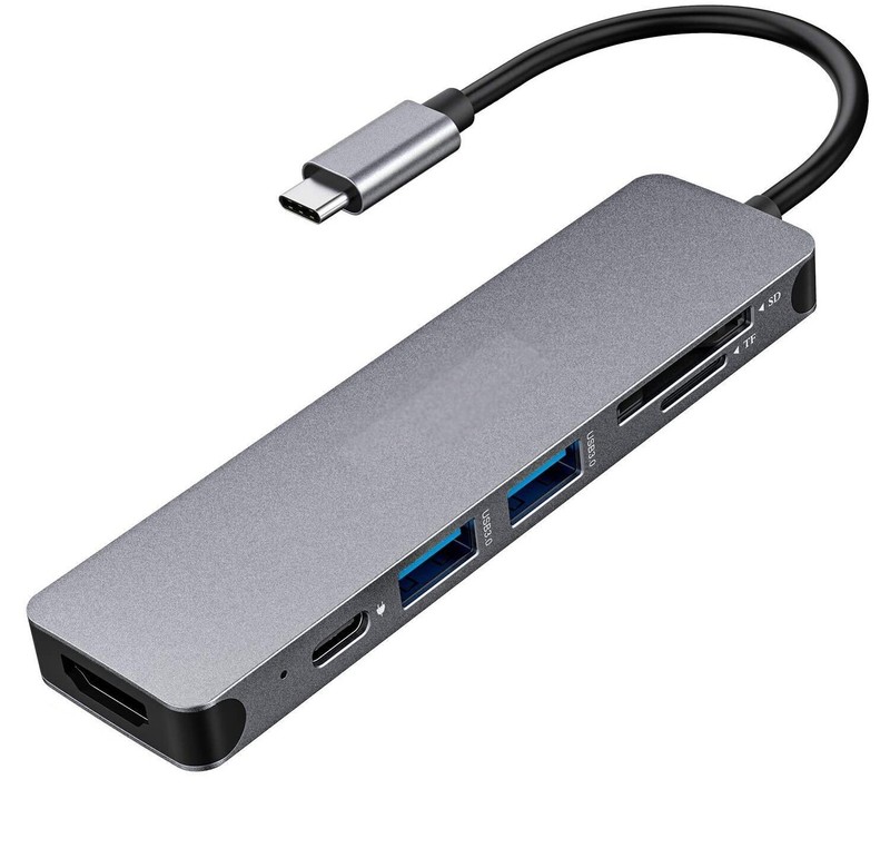 For iPhone 16/Pro/Max/Plus – PD Port 7-in-1 USB-C to 4K HDMI Adapter HDTV