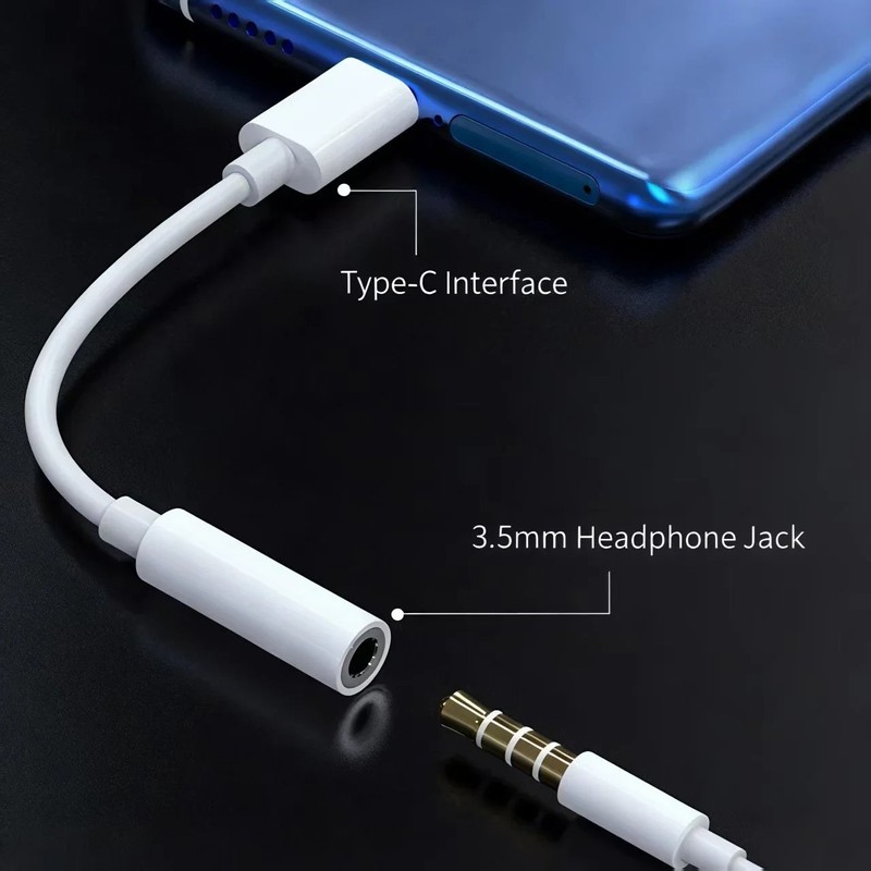 USB Type C TO 3.5mm Female Headphone Jack Adapter AUX Stereo Speaker Audio Cable gallery