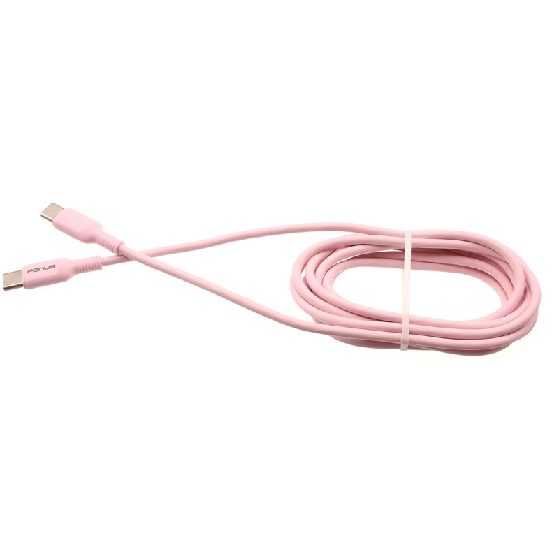 For Galaxy XCover7/XCover6 Pro – Pink 6ft Long Cable USB-C to Type-C PD Fast