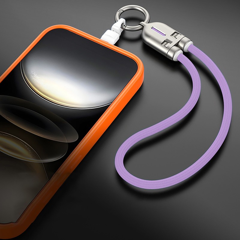 240W USB C Power Link Wrist Lanyard 2 In 1 Charging Data And Phone Lanyard gallery