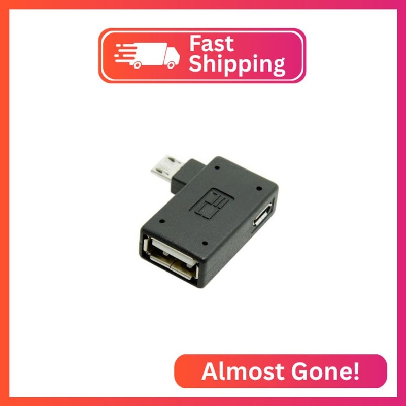 chenyang Micro USB OTG Power Adapter 2 in 1 Micro USB Male to USB 2.0 Female 90