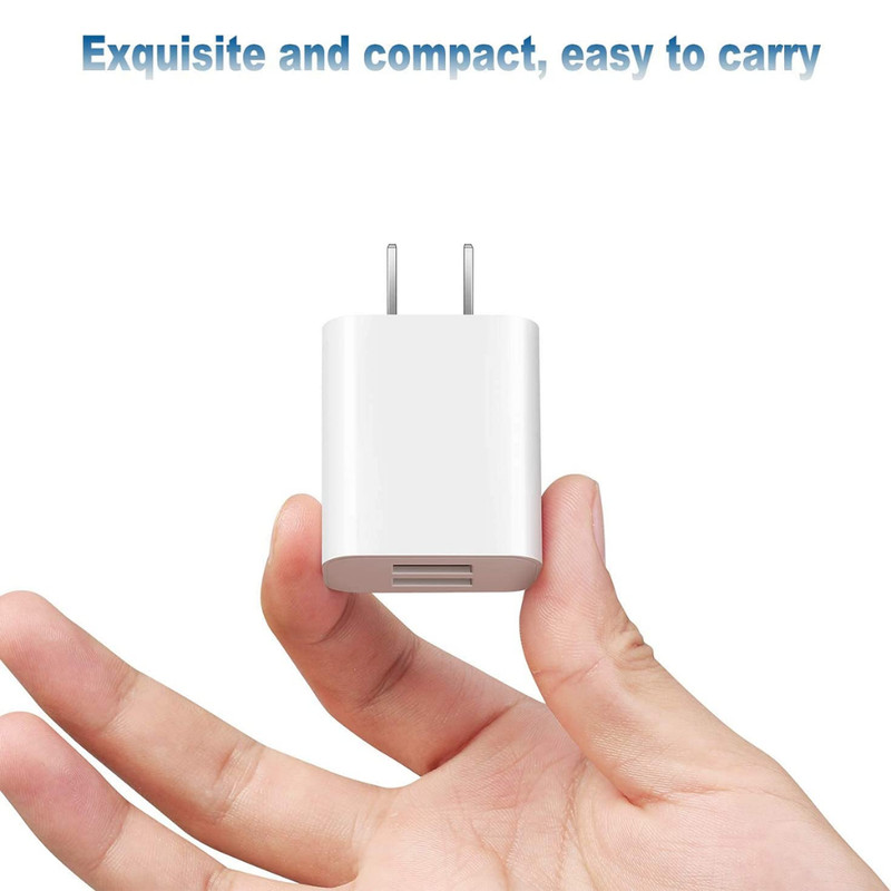 2 Port USB Phone Charger Travel 5V 2A Dual USB Wall Charging AC Adapter US Plug gallery