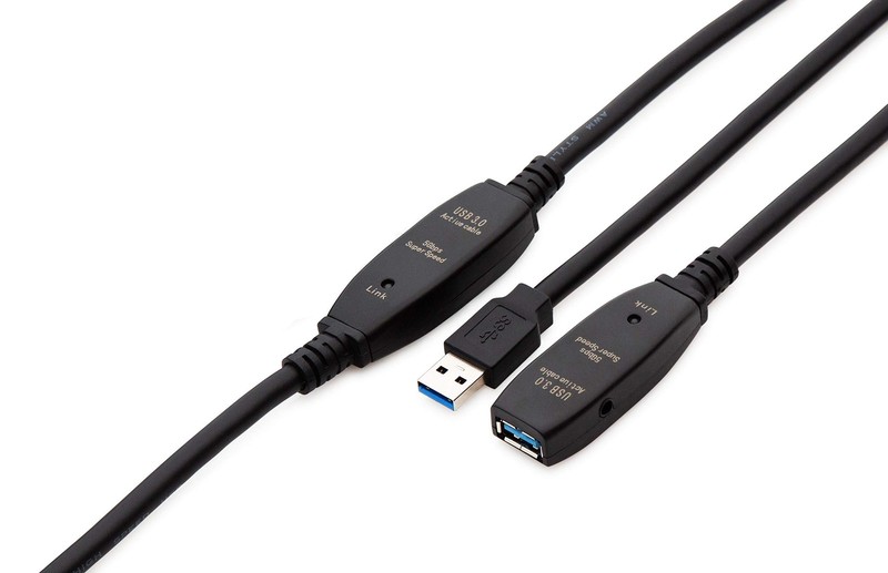 MutecPower 50 Feet Active USB Extension Cable 3.0 Male to Female with 2 Exten... gallery