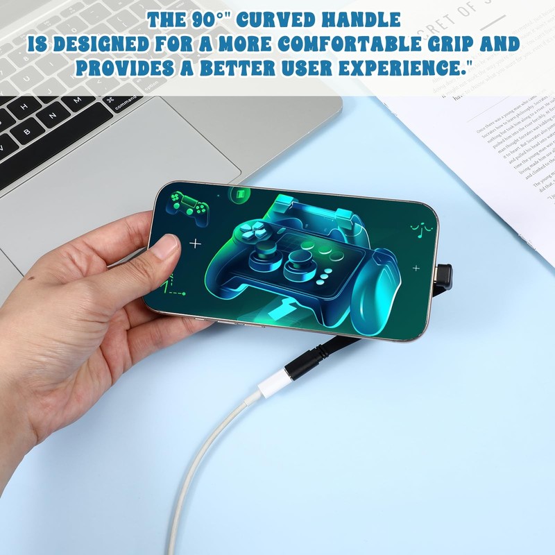 2Pack 90 Degree USB C Extension Cable, 4Inch/10CM Short Right Angle USB C Mal... gallery