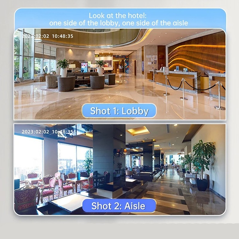 WiFi Indoor Security Camera Dual Lens Motion Tracking Two Way Communication gallery