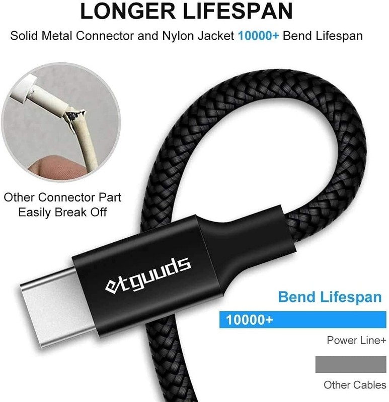 Long USB C Cable 15Ft, USB 2.0 to USB Type C Cable Fast Charging Nylon gallery