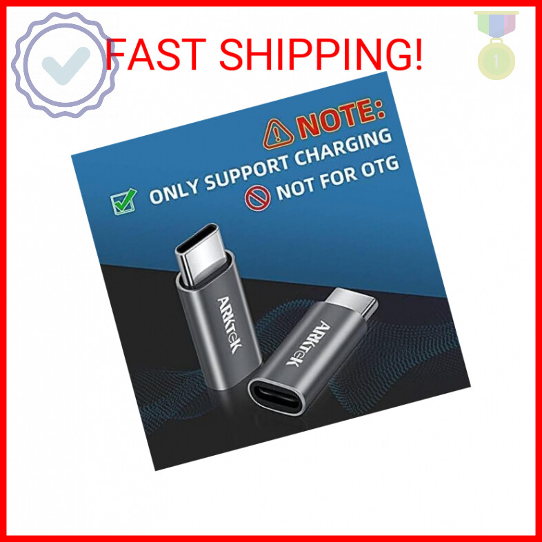 ARKTEK 2-Pack Lighting Adapter to USB-C i OS Lighting (Female) to USB Type C (Ma gallery