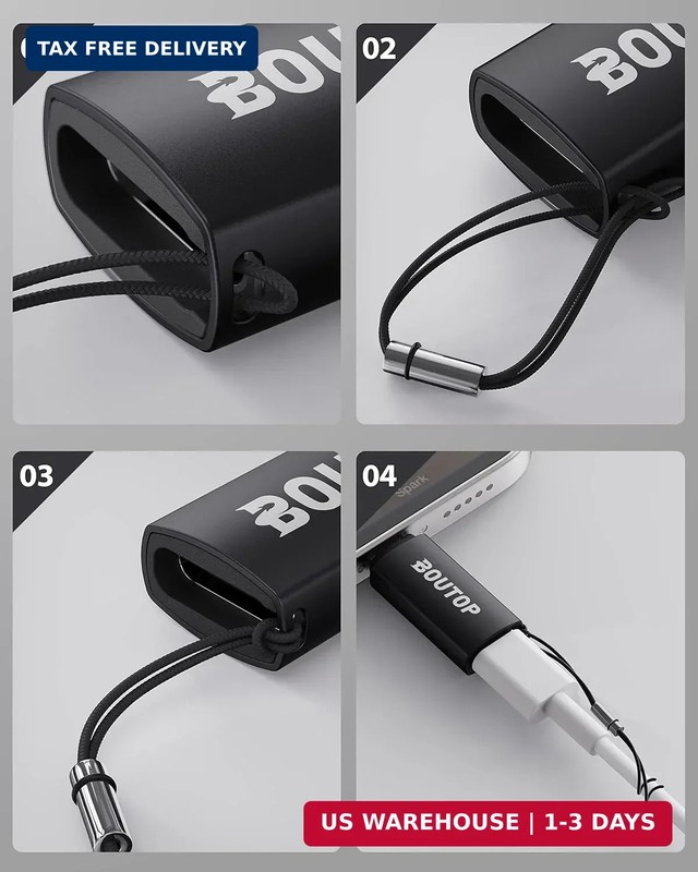 [Apple MFi Certified] USB C to Lightning Adapter Support 18W PD Fast Charging Co gallery